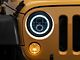 LED DRL Halo Projector Headlights and Fog Lights; Black Housing; Clear Lens (07-18 Jeep Wrangler JK)