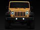 LED DRL Halo Projector Headlights and Fog Lights; Black Housing; Clear Lens (07-18 Jeep Wrangler JK)