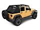 RedRock Mesh Wrap-Around Cargo Shade; Black (07-18 Jeep Wrangler JK 4-Door)