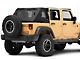 RedRock Mesh Wrap-Around Cargo Shade; Black (07-18 Jeep Wrangler JK 4-Door)