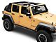 RedRock Mesh Wrap-Around Cargo Shade; Black (07-18 Jeep Wrangler JK 4-Door)