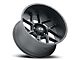 Vision Off-Road Sliver Satin Black Wheel; 22x12; -51mm Offset (20-24 Jeep Gladiator JT)