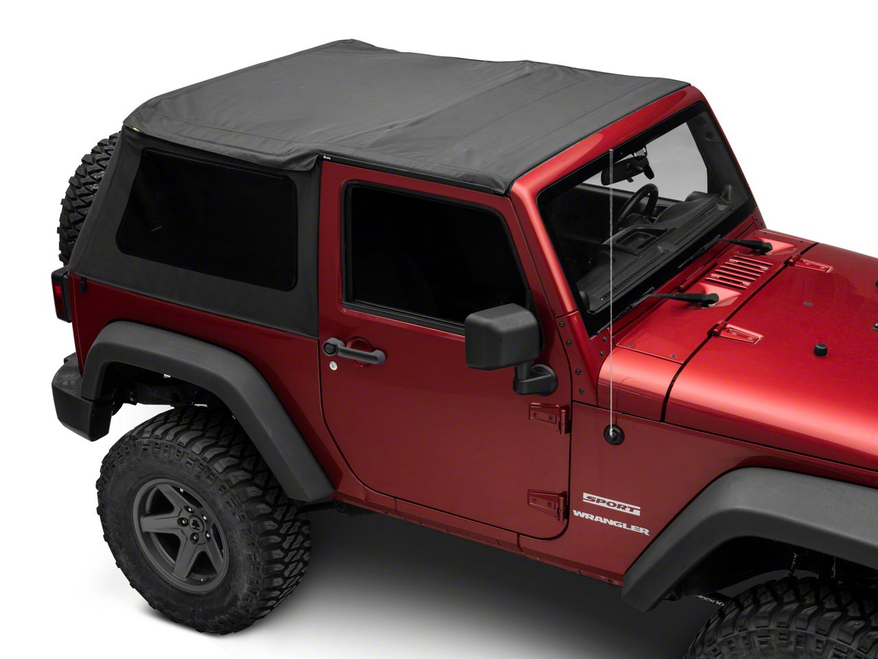 Bestop Jeep Wrangler Trektop NX Soft Top; Black Diamond 56852-35 (07-18  Jeep Wrangler JK 2-Door) - Free Shipping