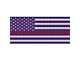 Under The Sun Inserts Grille Insert; White and Purple Thin Red Line (07-18 Jeep Wrangler JK)