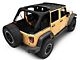 RedRock Mesh Sun Shade; Front; Black (07-18 Jeep Wrangler JK)