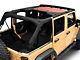 RedRock Mesh Sun Shade; Front; Red (07-18 Jeep Wrangler JK)