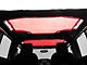 RedRock Mesh Sun Shade; Front and Rear; Red (07-18 Jeep Wrangler JK 4-Door)