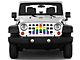 Grille Insert; Ally Flag (18-24 Jeep Wrangler JL w/o TrailCam)