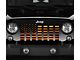 Grille Insert; American Orange Haze Flag (76-86 Jeep CJ5 & CJ7)