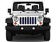 Grille Insert; Black and Blue American Flag (18-24 Jeep Wrangler JL w/o TrailCam)