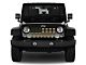 Grille Insert; Black and Gold American Flag (18-24 Jeep Wrangler JL w/o TrailCam)