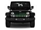 Grille Insert; Black and Green American Flag (76-86 Jeep CJ5 & CJ7)