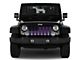 Grille Insert; Black and Purple American Flag (76-86 Jeep CJ5 & CJ7)