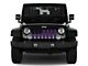 Grille Insert; Black and Purple American Flag (18-24 Jeep Wrangler JL w/o TrailCam)