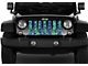 Grille Insert; Blue and Green Mermaid Scales (76-86 Jeep CJ5 & CJ7)