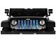 Grille Insert; Dirty Girl Blue Undertow Woodland Camo (76-86 Jeep CJ5 & CJ7)