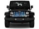 Grille Insert; Dirty Girl Blue Undertow Woodland Camo (76-86 Jeep CJ5 & CJ7)