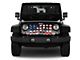 Grille Insert; Freedom American Flag (76-86 Jeep CJ5 & CJ7)