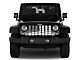 Grille Insert; Ghost Tactical Slanted American Flag (18-24 Jeep Wrangler JL w/o TrailCam)