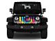 Grille Insert; Hippie Life Tie Dye (76-86 Jeep CJ5 & CJ7)