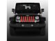 Grille Insert; Moab Topography Map Canyon Lands Red (18-24 Jeep Wrangler JL w/o TrailCam)