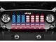 Grille Insert; Old Glory Blue Line (97-06 Jeep Wrangler TJ)