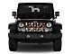 Grille Insert; Orange Skulls (76-86 Jeep CJ5 & CJ7)