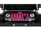 Grille Insert; Oscar Mike Pink Fleck (76-86 Jeep CJ5 & CJ7)