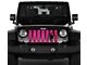 Grille Insert; Oscar Mike Pink Fleck (76-86 Jeep CJ5 & CJ7)