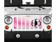 Grille Insert; Oscar Mike Pink Ombre (87-95 Jeep Wrangler YJ)