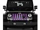 Grille Insert; Oscar Mike Purple Fleck (18-24 Jeep Wrangler JL w/o TrailCam)