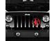 Grille Insert; Oscar Mike Red (76-86 Jeep CJ5 & CJ7)