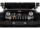 Grille Insert; Peace, Love, Jeep Tie Dye Print (97-06 Jeep Wrangler TJ)