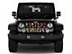 Grille Insert; Pink and Green Skulls (87-95 Jeep Wrangler YJ)