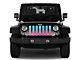 Grille Insert; Pink and Teal Ombre (76-86 Jeep CJ5 & CJ7)