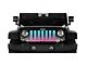 Grille Insert; Pink and Teal Ombre (87-95 Jeep Wrangler YJ)