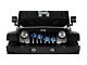 Grille Insert; Puppy Paw Prints Blue Diagonal (76-86 Jeep CJ5 & CJ7)