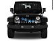 Grille Insert; Puppy Paw Prints Blue Diagonal (76-86 Jeep CJ5 & CJ7)