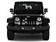 Grille Insert; Puppy Paw Prints Gray (76-86 Jeep CJ5 & CJ7)