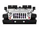 Grille Insert; Puppy Paw Prints Purple Diagonol (76-86 Jeep CJ5 & CJ7)