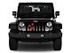 Grille Insert; Puppy Paw Prints Red (87-95 Jeep Wrangler YJ)