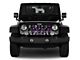 Grille Insert; Purple and Gray Skulls (76-86 Jeep CJ5 & CJ7)