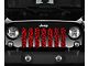 Grille Insert; Red Cheetah Print (76-86 Jeep CJ5 & CJ7)