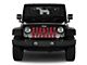 Grille Insert; Red Mermaid Scales (97-06 Jeep Wrangler TJ)