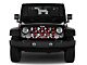 Grille Insert; Red Skulls (18-24 Jeep Wrangler JL w/o TrailCam)