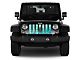 Grille Insert; Teal Swirl Compass (76-86 Jeep CJ5 & CJ7)