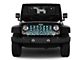 Grille Insert; Turquoise Leopard Print (18-24 Jeep Wrangler JL w/o TrailCam)