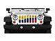 Grille Insert; Waving Columbian Flag (76-86 Jeep CJ5 & CJ7)