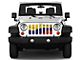 Grille Insert; Waving Columbian Flag (76-86 Jeep CJ5 & CJ7)