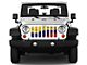 Grille Insert; Waving Columbian Flag (97-06 Jeep Wrangler TJ)